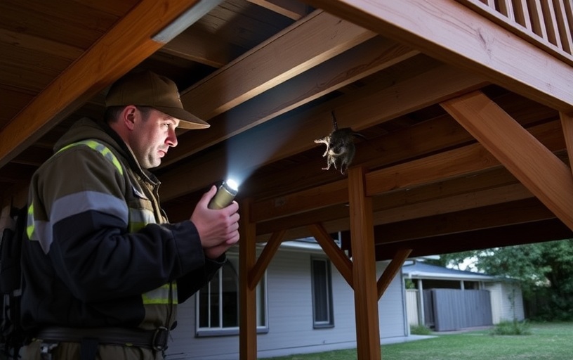 Under Deck Possum Removal in Schofields